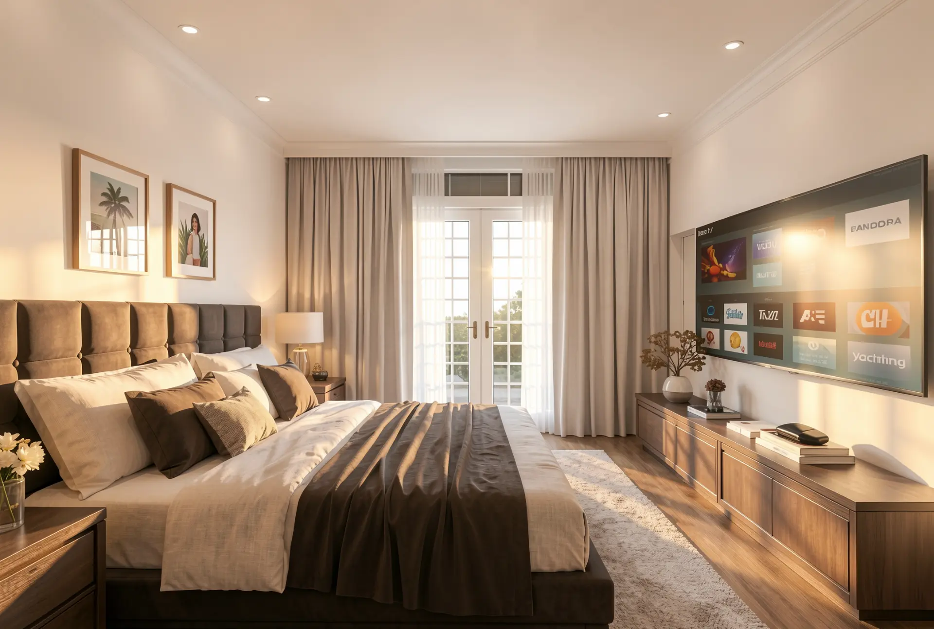 Quarto com Luz Natural — Interiores