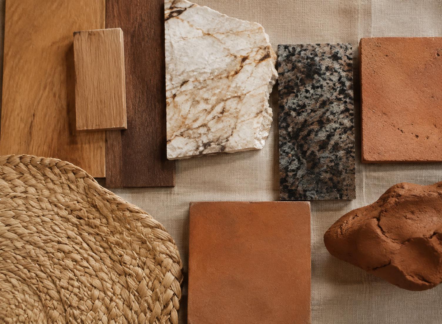 Composição de materiais naturais brasileiros